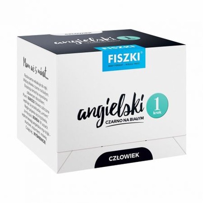 FISZKI Angielski czarno na białym CZŁOWIEK krok 1