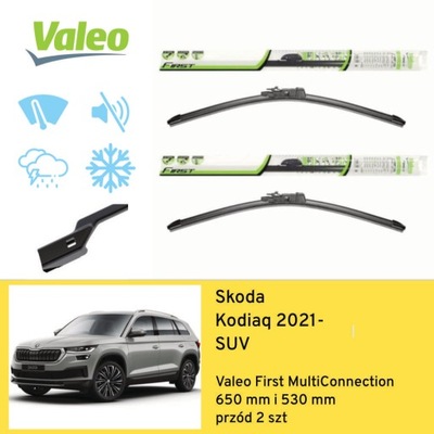 WIPER BLADES FRONT FOR SKODA KODIAQ SUV (2021-) VALEO  