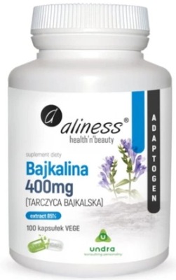 Suplement diety Aaliness Bajkalina 400 mg 100 kapsułek