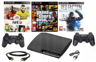 Playstation 3 PS3 320 GB +2XPAD + 3GRY