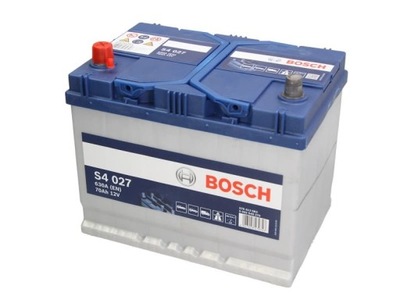 АКУМУЛЯТОР BOSCH S4 027 (70AH/630A, ЛІВИЙ +, B01)