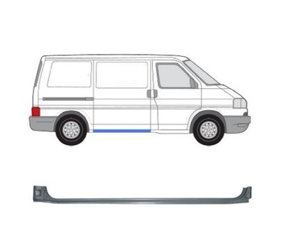 Порог vw transporter caravelle 08.96 - 02.03 фото №1