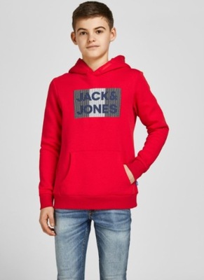 JACK & JONES Ciepła bluza chłopięca z kapturem roz 164 cm