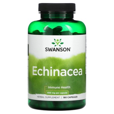 Swanson, Echinacea, 400 mg, 180 Kapsułek