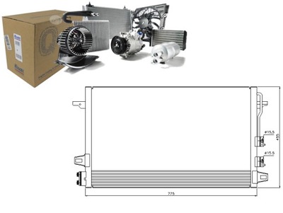 Конденсатор кондиционера dodge caravan 2.4 rg_ фото №1