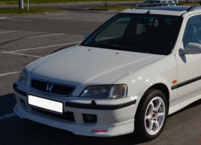 Honda civic vti-s спойлер накладка бампера перед gt shop фото №1