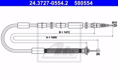 ATE 24.3727-0554.2 CIĘGŁO, ГАЛЬМО СТОЯНКОВИЙ