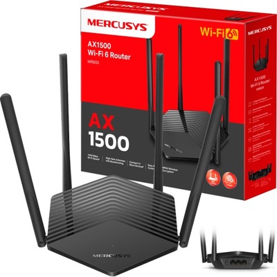 Router WiFi Mercusys MR60X 802.11ax (Wi-Fi 6)