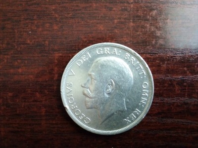 Moneta 1/2 korony Anglia 1915