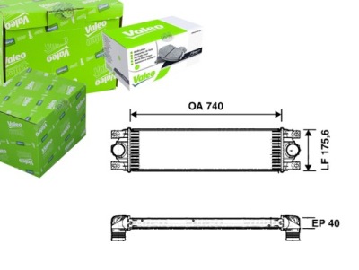 Valeo 817637 радиатор воздуха наддувочный фото №1