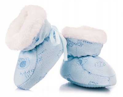 Ciepłe buciki niemowlęce dla chłopca 0-6 m – 10 cm