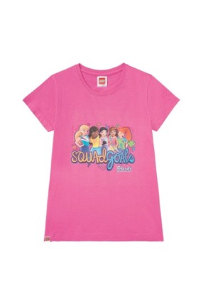 LEGO FRIENDS t-shirt dziewczęcy różowy 110/116