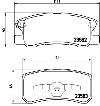 BREMBO P 54 031 JUEGO ZAPATAS HAMULCOWYCH, HAMULC  