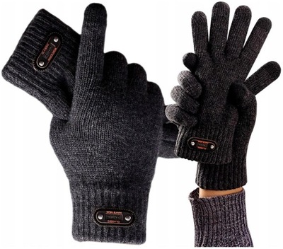 Zimowe Rękawiczki ciepłe Męskie rękawice grube