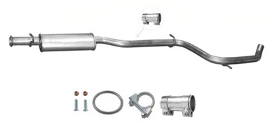 JAGUAR X-TYPE 2.0D 2001-2009 UNIVERSAL SILENCIADOR CENTRAL  