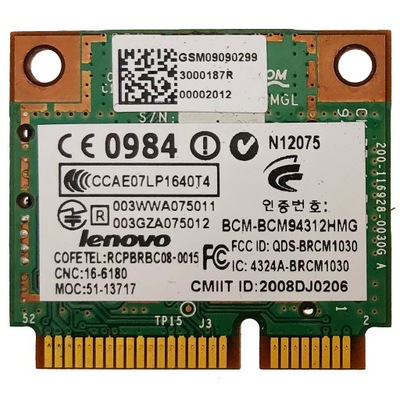 WIFI LENOVO BCM94312HMG 100% OK =tT