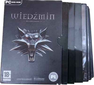 WIEDŹMIN 1 płyty bdb+ komplet PL PC