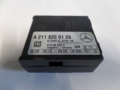 Mercedes clk w209 модуль сигналізація a2118209126 фото №1