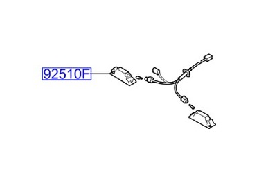 Лампа ośw. номерного знака rej. hyundai ix35 2013-2015 фото №1