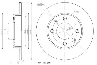 MAXGEAR DISCOS DE FRENADO 2 PIEZAS CITROEN T BERLINGO C2 C3 C4 XSARA 99-  