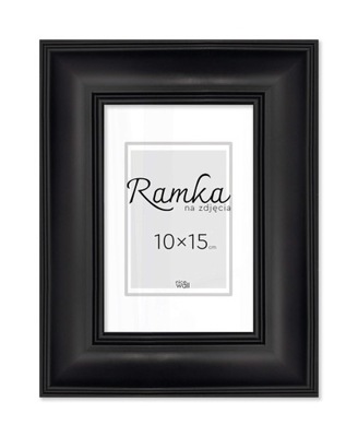 Czarna ramka na zdjęcia 10x15 cm Rama 15x10 cm