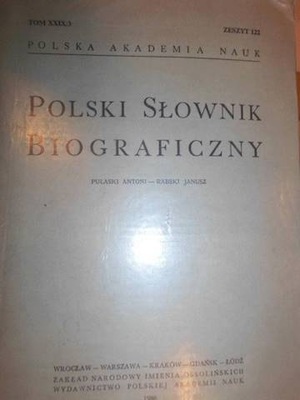 Polski Slownik Biograficzny tom XXX/1 zeszyt 12