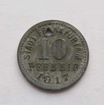 E602/ NIEMCY 10 PFENNIG 1917 FRANKFURT