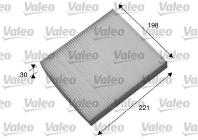 VALEO 698869 FILTR, VENTILACIÓN PRZESTRZENI PASAZERSKIEJ  