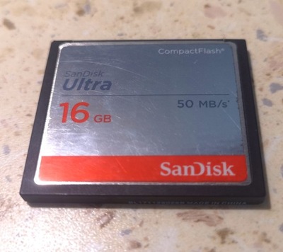 SANDISK CF ULTRA 16 GB od 1 zl COMPACT FLASH