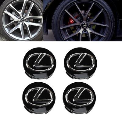 4 PIEZAS DEKLE TAPACUBOS TAPAS CIEGAS DISCOS KAPSLE LEXUS 62MM  