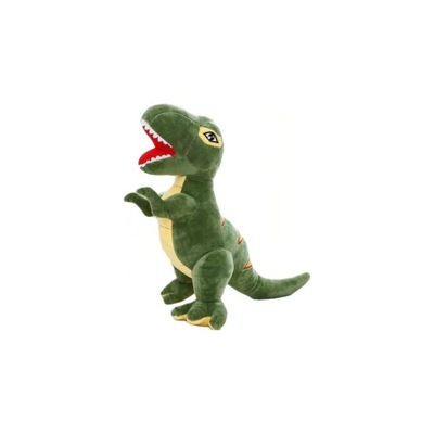 MASKOTKA PLUSZAK ZABAWKA PRZYTULANKA DINOZAUR T-REX ZIELONY 30 cm