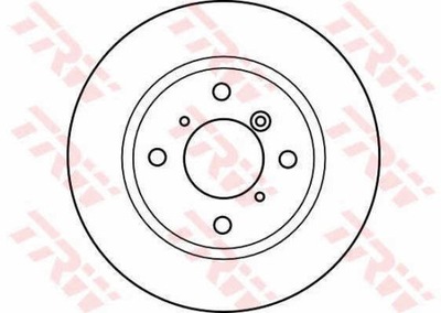 ДИСКИ ТОРМОЗНЫЕ ТОРМОЗНЫЕ ПЕРЕД TRW DF4117