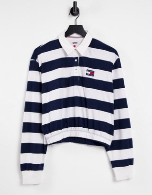 TOMMY JEANS DAMSKA BLUZKA W PASKI CASUAL L 1RRK