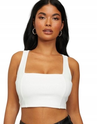 C1O008 NELLY ONE__NX2 BIAŁY CROP TOP__XS