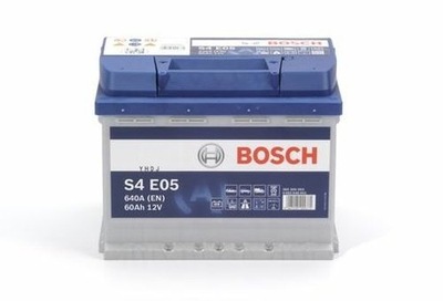 0092S4E051 АКУМУЛЯТОР BOSCH 12V 60AH/640A L- 242X1