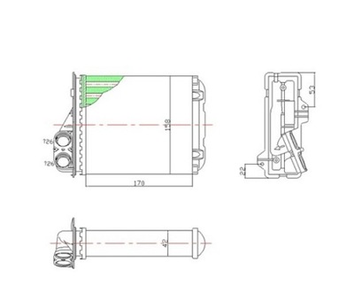 HEATER RENAULT DACIA DUSTER 2010- 6001547484  