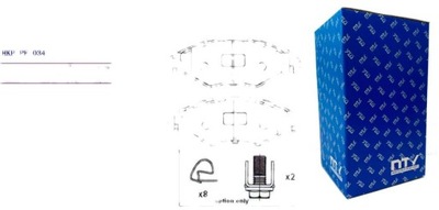 ALPHA BRAKES ZAPATAS DE FRENADO PARTE DELANTERA  