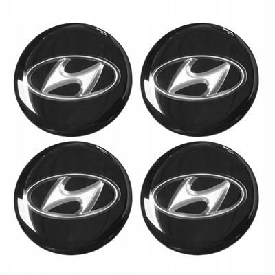 TAPA KAPSEL DISCOS 60MM HYUNDAI JUEGO 4 PIEZAS  