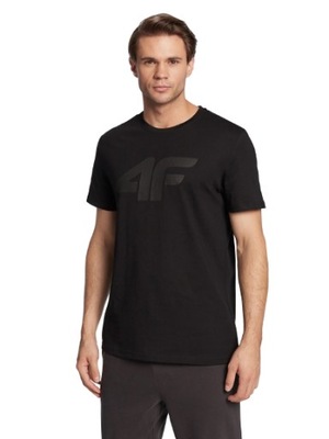 T-shirt 4F Koszulka męska H4Z22 TSM353 czarny