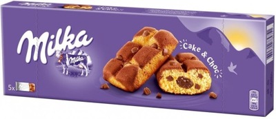 Milka Cake & Choc Ciastka biszkoptowe z kawałk