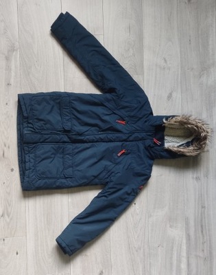 H&M kurtka zimowa z kapturem r. 140 cm