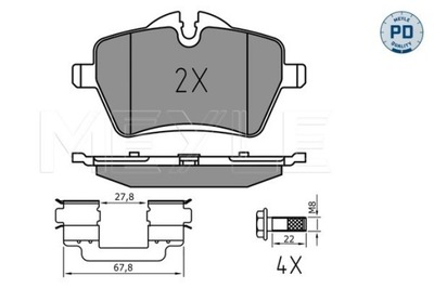 ZAPATAS HAM. MINI P. ONE/COOPER 03-16  