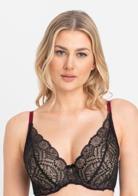 Stanik Samanta Charlotte A475 czarny push-up 75B