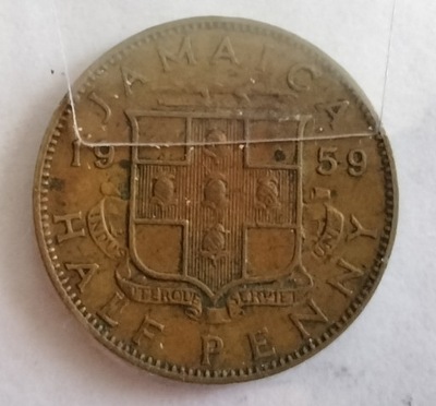 moneta Jamajka 1/2 penny 1959 Elżbieta II