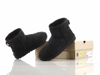 UGG CLASSIC MINI Botki buty damskie skóra 39/25cm