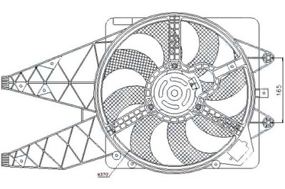 Nissens вентилятор радіатора з корпус abarth gr фото №1