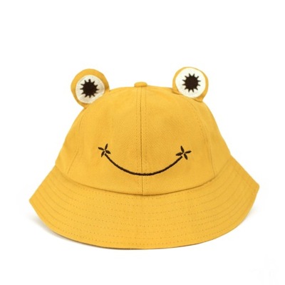 Letni kapelusz rybacki bawełna żaba 53-58 cm -K89