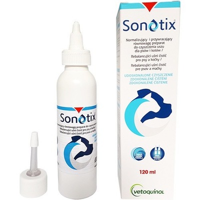 VETOQUINOL Sonotix do uszu dla psów i kotów 120ml