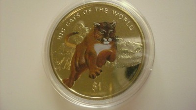 1 dolar 2001 Sierra Leone puma