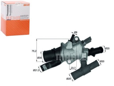 Behr термостат fiat palio weekend 1.9 jtd 178dx фото №1